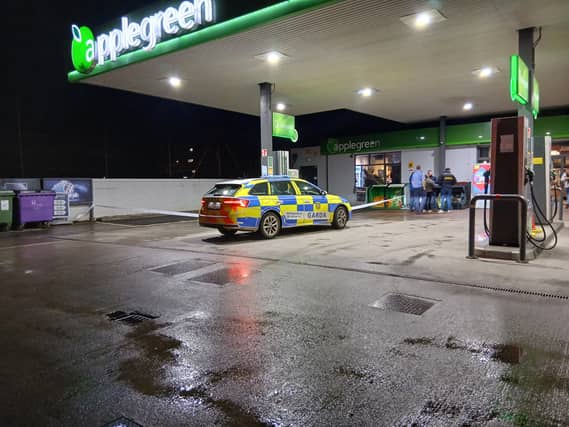 The scene at Newbridge Road, Naas