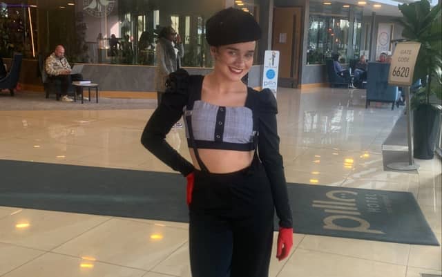 Keeley Byrne before the 5678 Elite Dance All-Irelands 2026 at the Pillo Hotel in Ashbourne on February 15