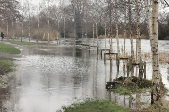 Over the past two days, excessive flooding was reported at Liffey Linear Park in Newbridge, in addition to at least two estates: College Grove and Raymonds Court.