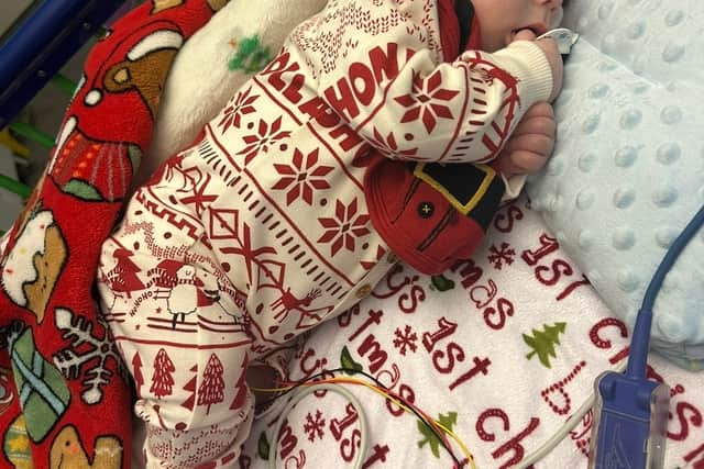 'He is a trooper' - Kildare family's first Christmas at home with baby ...