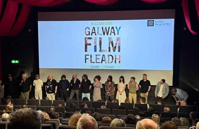 Pictured: The cast and crew of Solitary, a new film by Eamonn Murphy