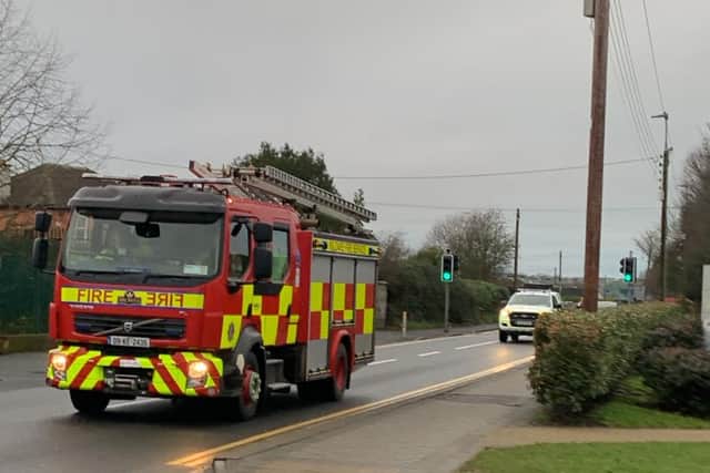 BREAKING: Emergency services attend train fire at County Kildare rail ...