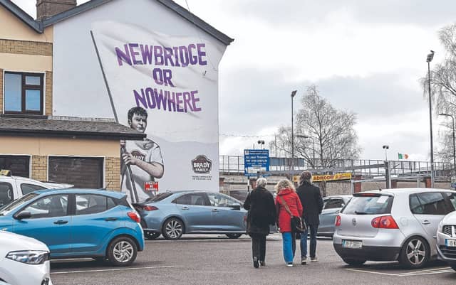Mural outside Cedral St Conleth's Park