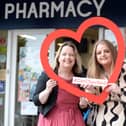 Janis Morrissey, the Director of Health Promotion with the Irish Heart Foundation (LEFT) with Sarah Leadbetter, Pharmacy Field Business Developer with Fleming Medical (RIGHT). Photo: Justin Farrelly.