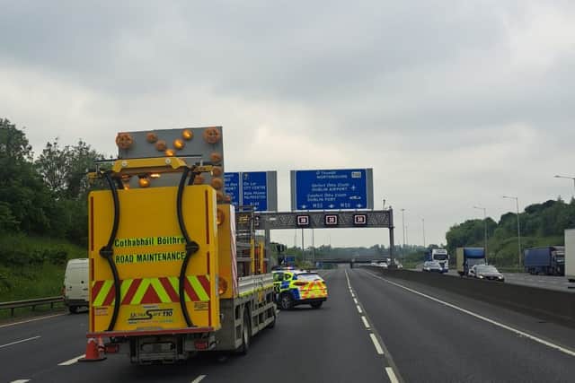 The N7, N4 and N81 routes into Kildare have all seen congestion since the incident.