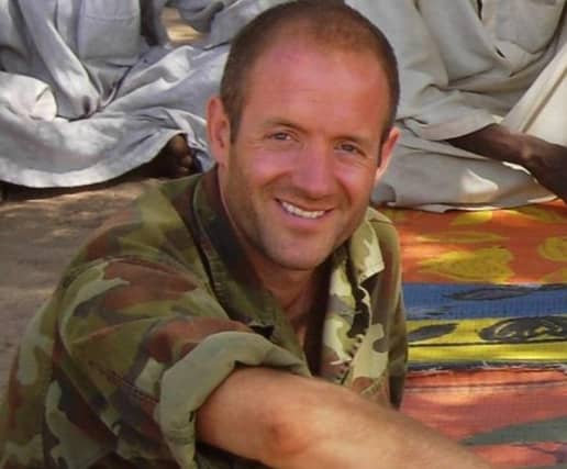 Dr Cathal Berry TD when he was on an overseas mission with the Army Ranger Wing.