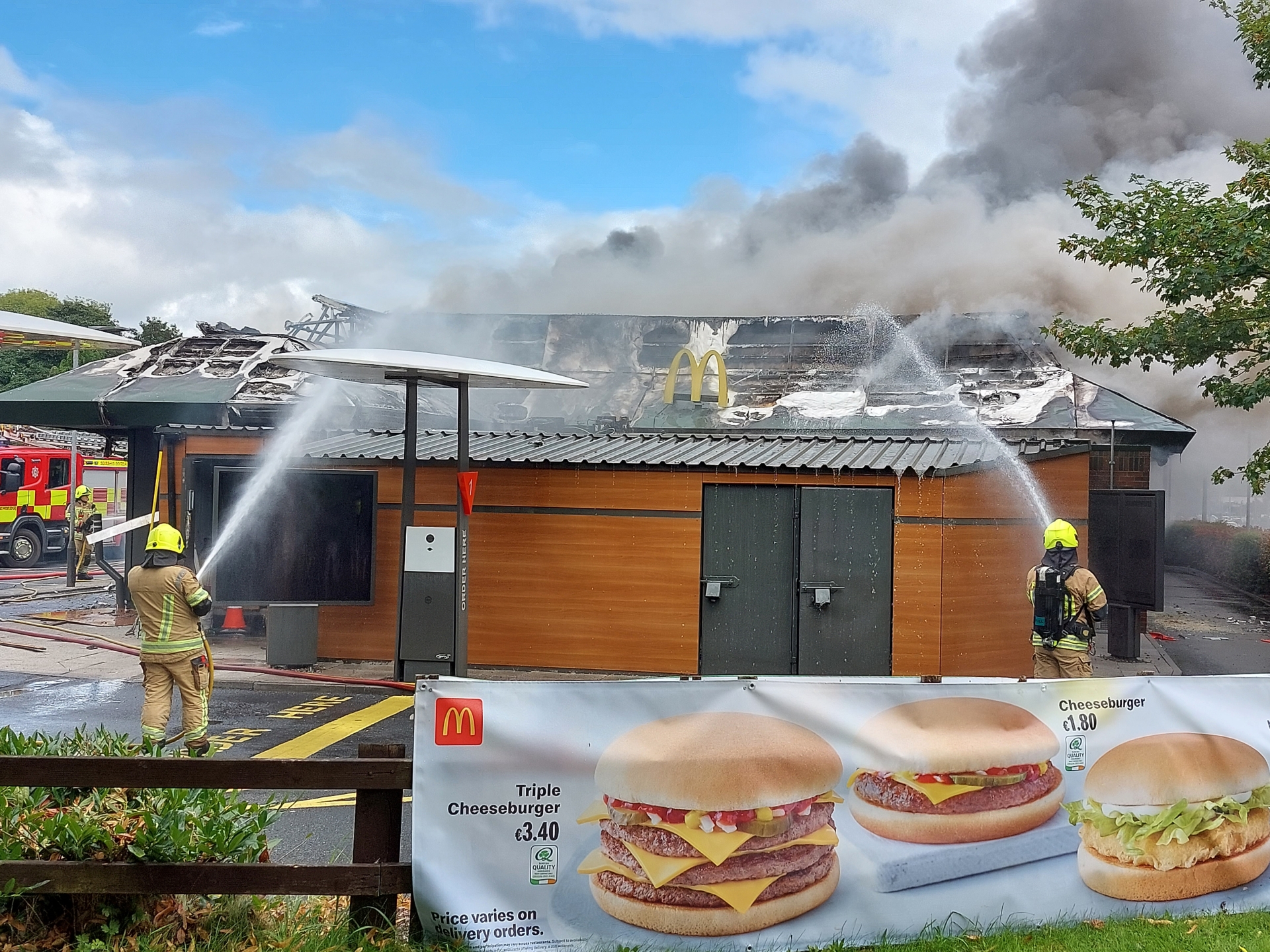 Newbridge Fire: McDonald's says restaurant 