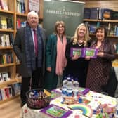 Trish with her father Paddy and her mother Carmel, along with Fianna Fáil Senator Fiona O’Loughlin.