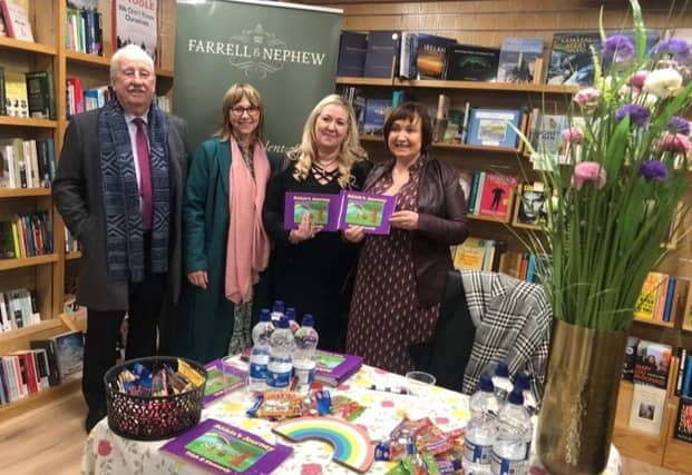 Trish with her father Paddy and her mother Carmel, along with Fianna Fáil Senator Fiona O’Loughlin.