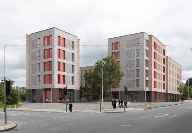 A CGI image of what the development will look like