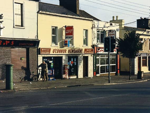 The famous Eddie O'Connor's Newsagents on Main Street was described as “a treasure trove of a general store with toys, sweets, newspapers, foodstuffs.” Photo: Ken McMahon