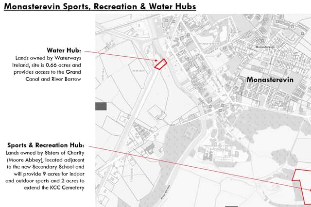 The Sports Hub is to be located on lands owned by the Sisters of Charity at Moore Abbey, Monasterevin.