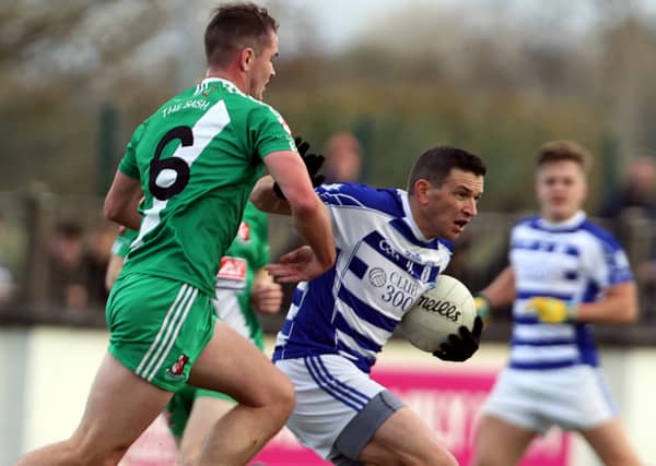 Eamonn Callaghan on the attack for Naas