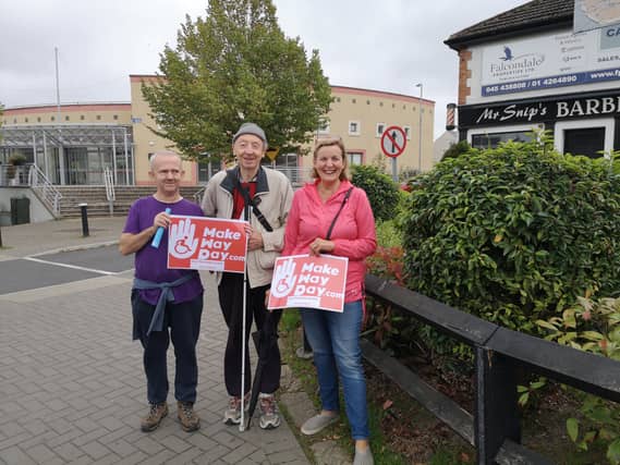 Peter O'Connor; Martin Kelly, Chairperson of Newbridge Access Group and committee member Cllr Peggy O'Dwyer .