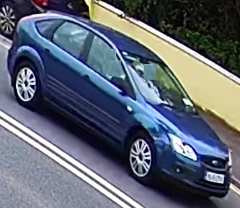 CCTV footage showing the car with damage to its right hand side / PHOTO: NEWBRIDGE GARDAÍ