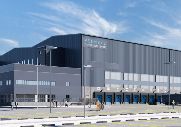 Visual of the new Penneys Distribution Centre