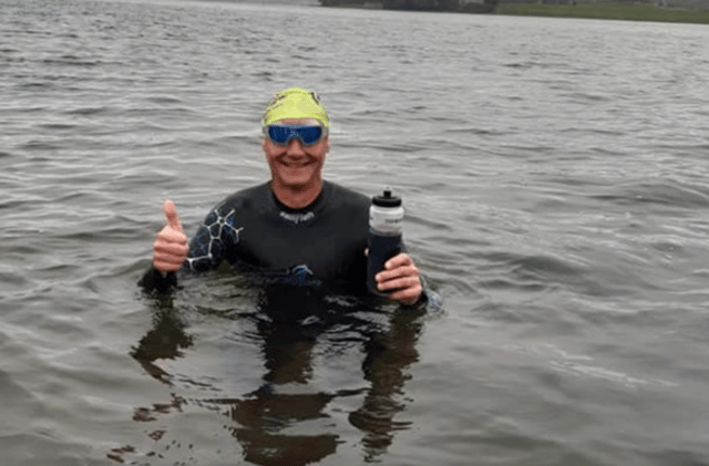 Martin Baten from Kilcock who swam a marathon four hours for a recent KWWSPCA fundraiser
