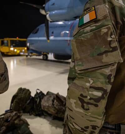 PHOTOS: Army Rangers return to Curragh base after Kabul mission