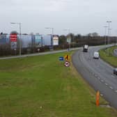 A view of the M7 before additional lanes were built