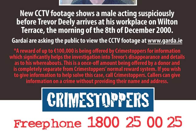 Missing Kildare man Trevor Deely poster campaign launched in prisons ...