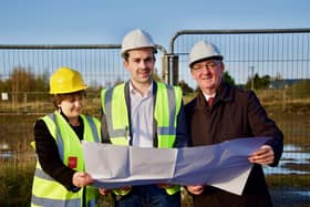 Pictured: Ena Coleman, Regional Development Executive Dublin Mid East at Enterprise Ireland, Cllr. Rob Power and Peter Carey, Chief Executive Kildare County Council