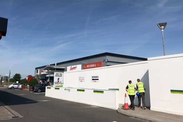 Renovations underway at Junction 14 Mayfield service station off M7 ...