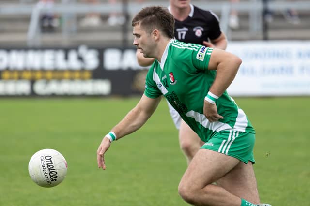 Karl Hartley in action for Sarsfields