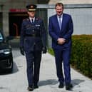 Justice Minister Jim O’Callaghan with Garda Commissioner Justin Kelly