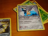 An example of a trading card from the popular Pokémon franchise
