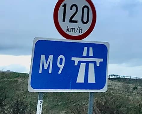 The M9 motorway 