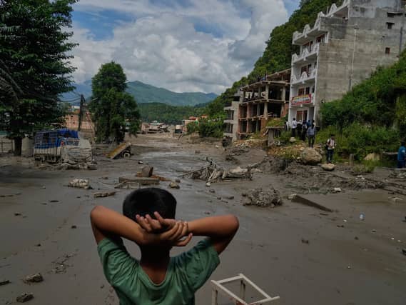 Photos show aftermath of flash floods in Nepal