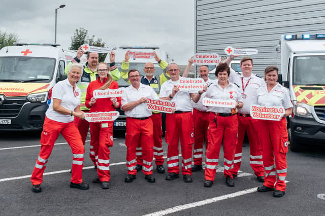 Members of the Irish Red Cross at the launch of the National Volunteer Awards 2026