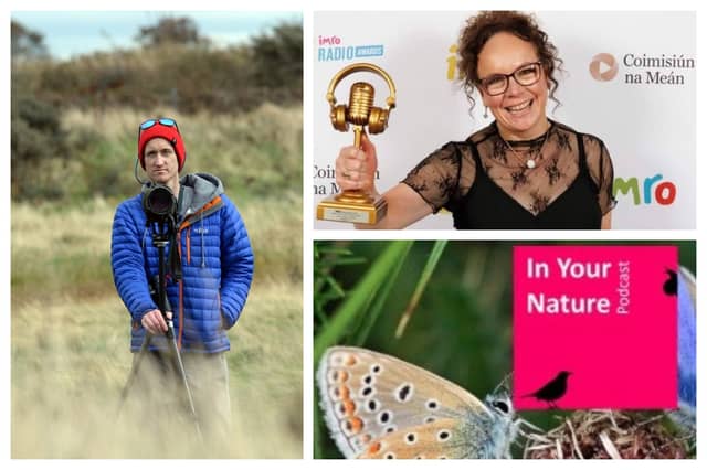 Laois co-presenter Ricky Whelan and editor Ann Marie Kelly from the In Your Nature podcast