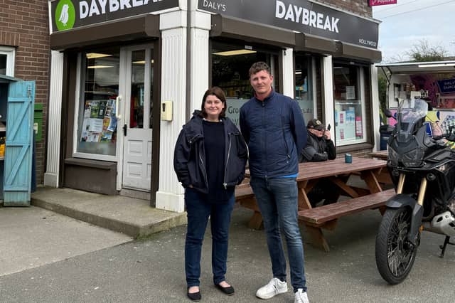 Mark Daly and Jennifer Whitmore in Hollywood