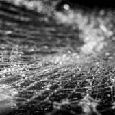 Damage was caused to a window during the course of the incident  