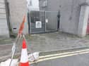 The obstacle had to be moved to allow the judge to move his vehicle