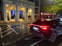 Car illegally parked on disabled parking space 