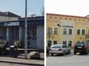 The left photograph shows Newbridge Library and the right photograph shows the Riverbank Arts Centre