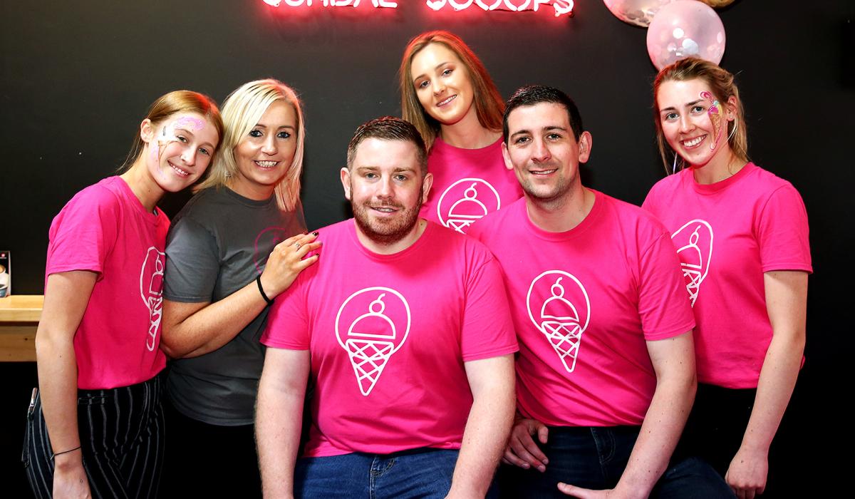 Sundae Scoops Icecream Parlor in Newbridge celebrate 1 year in