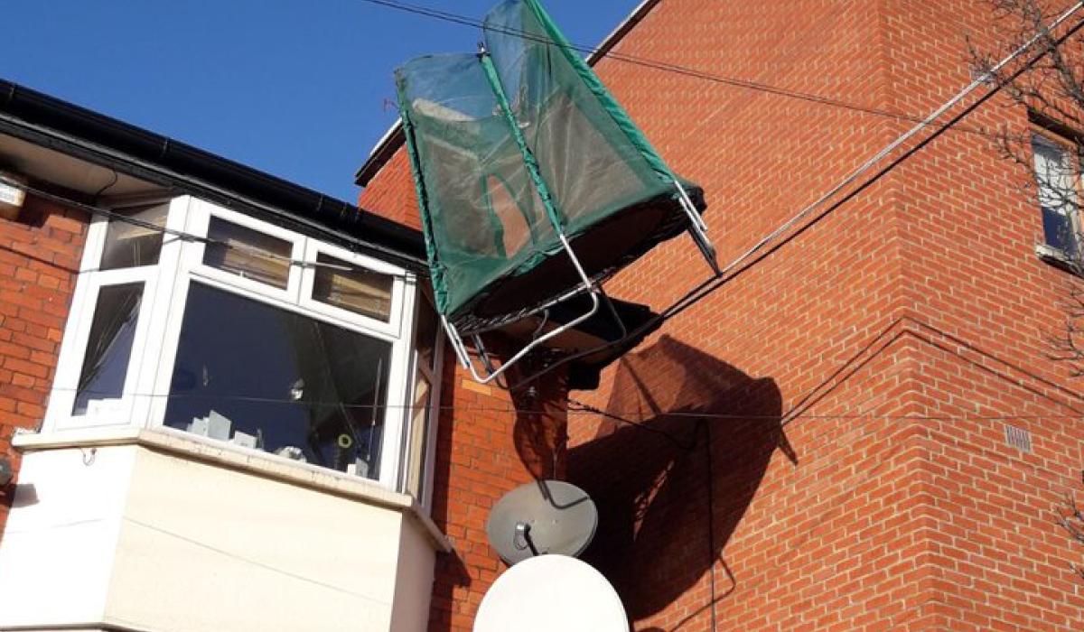 Storm Barra in Kildare Warning to secure wheelie bins and trampolines
