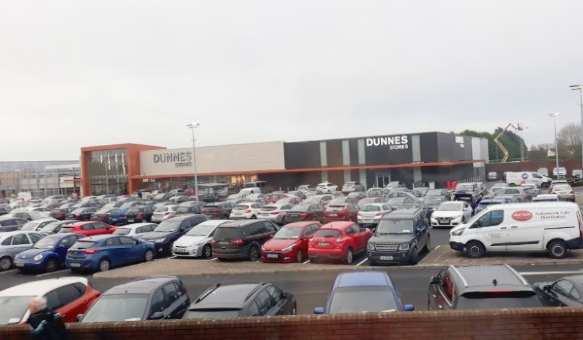 Car park full at newlook Dunnes Stores as Black Friday shoppers hunt bargains around Kildare