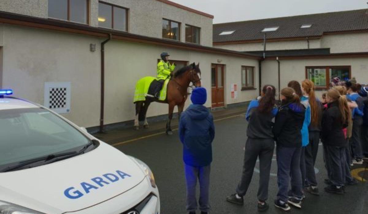 Garda Mounted Unit visits Rathmore National School Photo 1 of 3