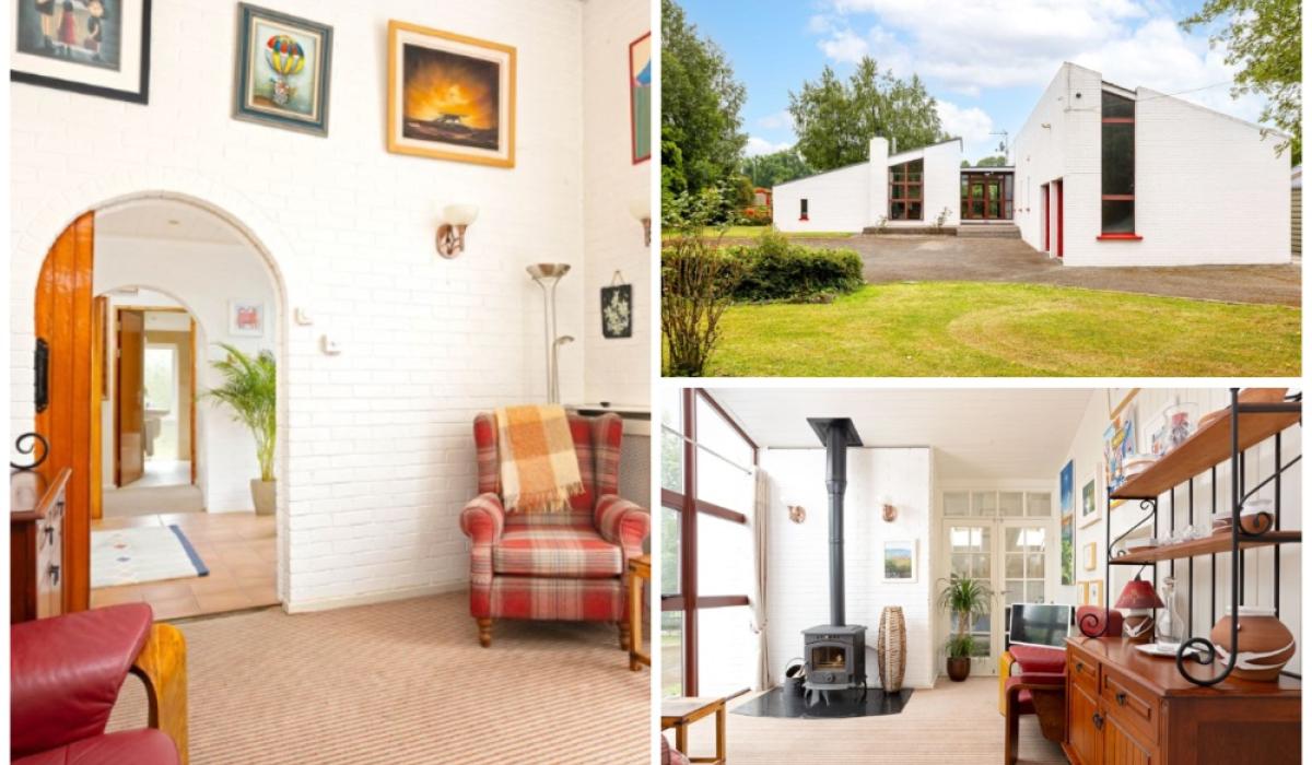 PICTURES: Unique Kildare house designed by former RTÉ star goes up for ...