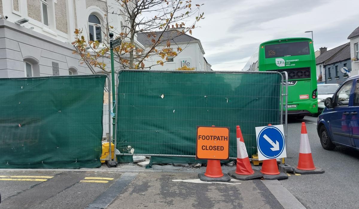 KILDARE Naas main street footpath closure 'is necessary to complete