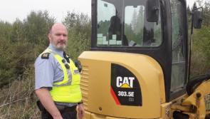 Mechanical digger stolen from Curragh Racecourse is recovered by Gardaí