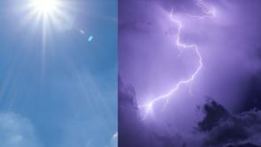 A dry start to the day for Co Kildare with risk of thundery downpours this afternoon