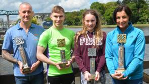 Kildare swimmer (12) wins trophy at 2.7k Boyne Swim