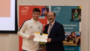 Kildare student wins DCU Sports Scholarship for sporting excellence