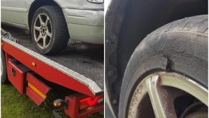 Gardaí in Naas seize 'dangerously defective' car with bare windscreen and threadbare tyres