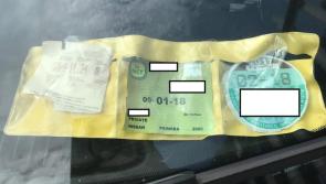 Naas Roads Policing unit seize car from cheeky driver who used a parking ticket as an Insurance Disc!